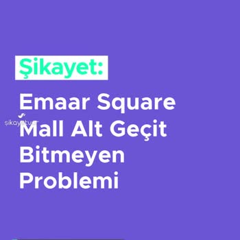 İstanbul Büyükşehir Belediyesi Emaar Yaya Alt Geçidi Sorunu