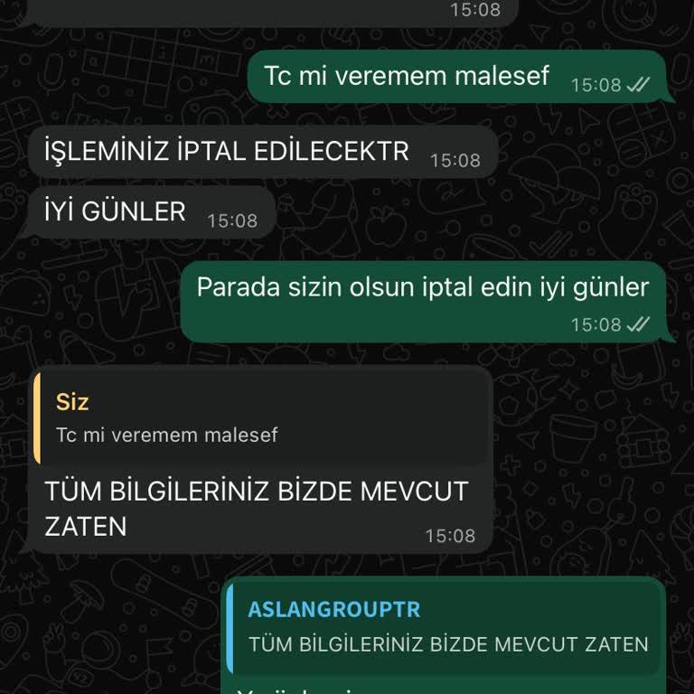 Ödeme Sonrası Vaatler Yerine Tehditlerle Karşılaştım