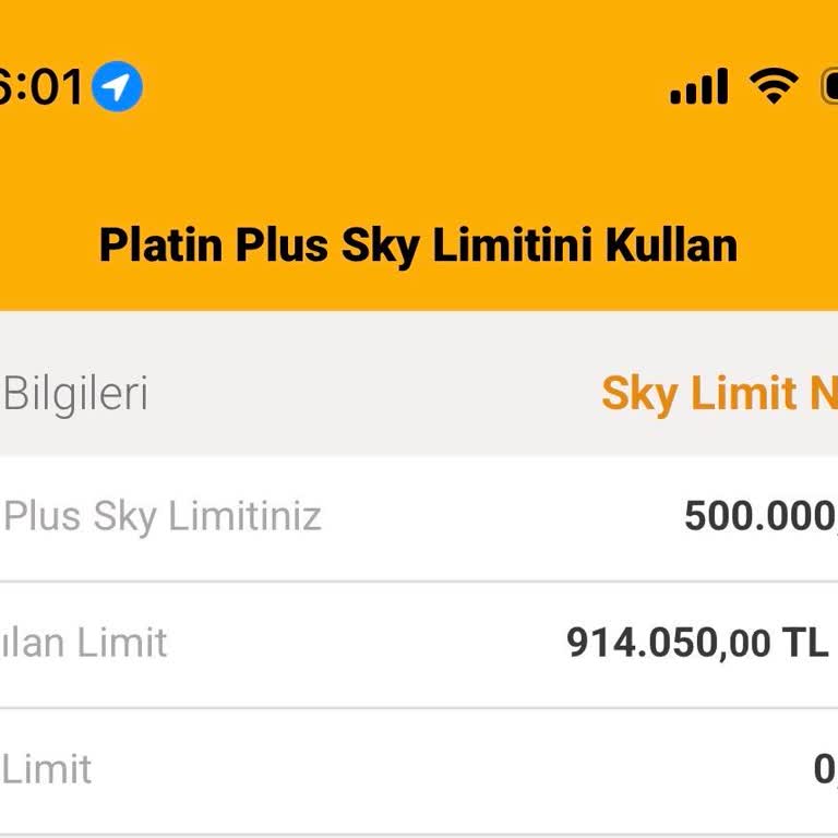 Sky Limit Hesabımın Gerekçesiz Ve Bilgilendirmesiz Limit Düşürülmesi Mağduriyet Yarattı