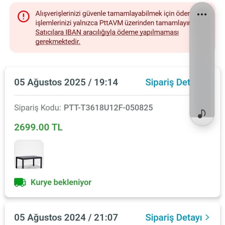 Sipariş Verilen Rattan Masa Zamanında Teslim Edilmedi