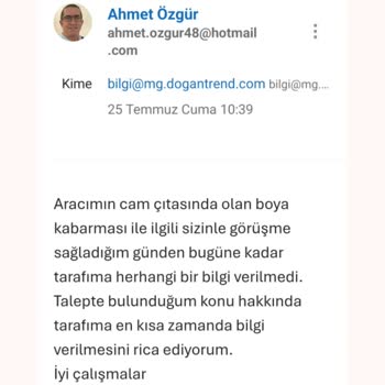 Suzuki S Cross Arka Kapı Camı Boya Sorunu Ve Garanti Mağduriyeti