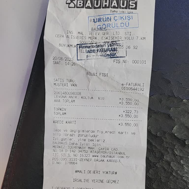 Bauhaus Ankara Cepa Şubesinde Personel Tarafından Saygısız Ve Kaba Davranışa Maruz Kaldım