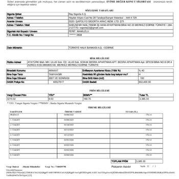 Kendi Sigortam Kabul Edilmedi, Hesabımdan Haksız Tahsilat Yapıldı