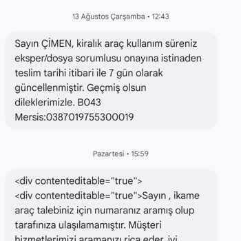 Kasko Kapsamında İkame Araç Hakkım Tam Olarak Sağlanmadı, Mağdur Edildim