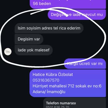 Yanlış Ürün Ve Beden Gönderildi Dönüş Yapılmıyor Mağduriyetim Giderilsin