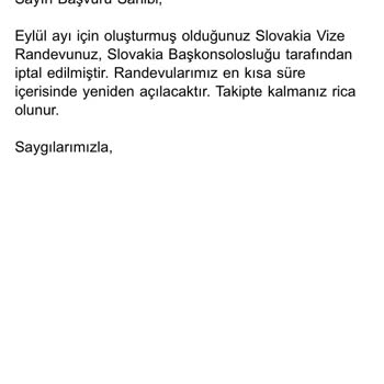 Gerekçesiz İptal Edilen Vize Randevusu Ve İletişim Sorunu