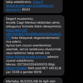 Arçelik Yetkili Servis İlgisizliği Ve Tekrarlayan Buzdolabı Arızası
