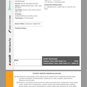 Arçelik Yetkili Servis İlgisizliği Ve Tekrarlayan Buzdolabı Arızası