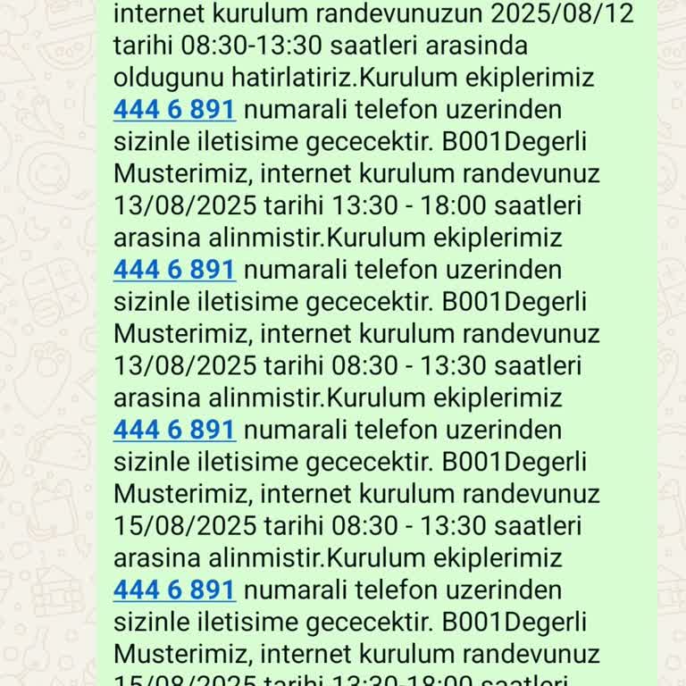 Kurulum Randevularına Uyunmuyor, Mağdur Ediliyorum!