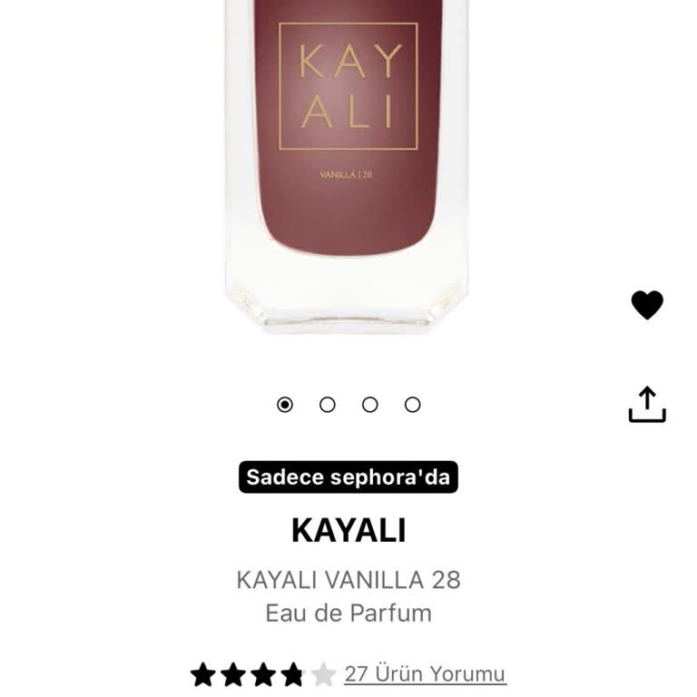 Sephora'da Kayalı Vanilla 28 Parfümü Uzun Süredir Stokta Yok