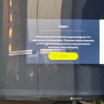 TV+ Uygulaması Güvenlik Hatası Nedeniyle Açılmıyor