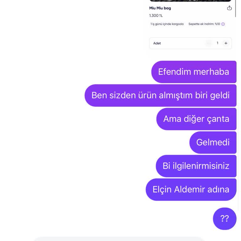 Aldığım Çanta Gönderilmedi, Param İade Edilmedi!