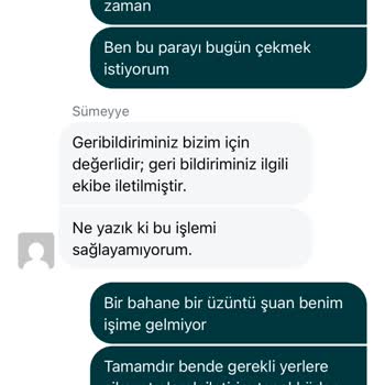 Para Çekme Talebim Engelleniyor, Mağdur Ediliyorum