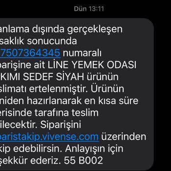 Vivense Teslimat Gecikmesi Ve İade Sorunu Mağduriyeti