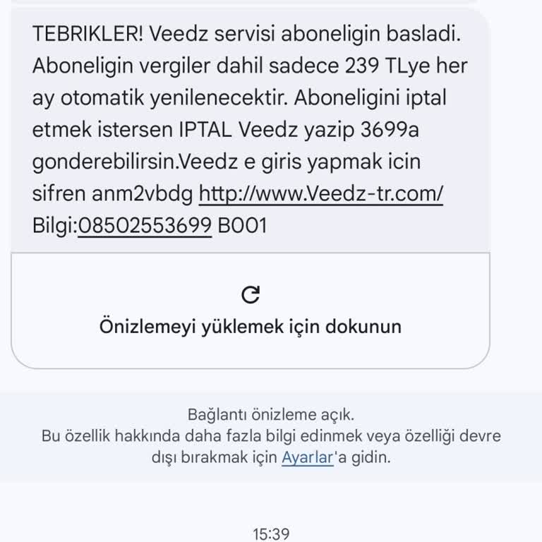 Onayım Olmadan Başlatılan Veedz Aboneliği Ve Haksız Ücret Kesintisi