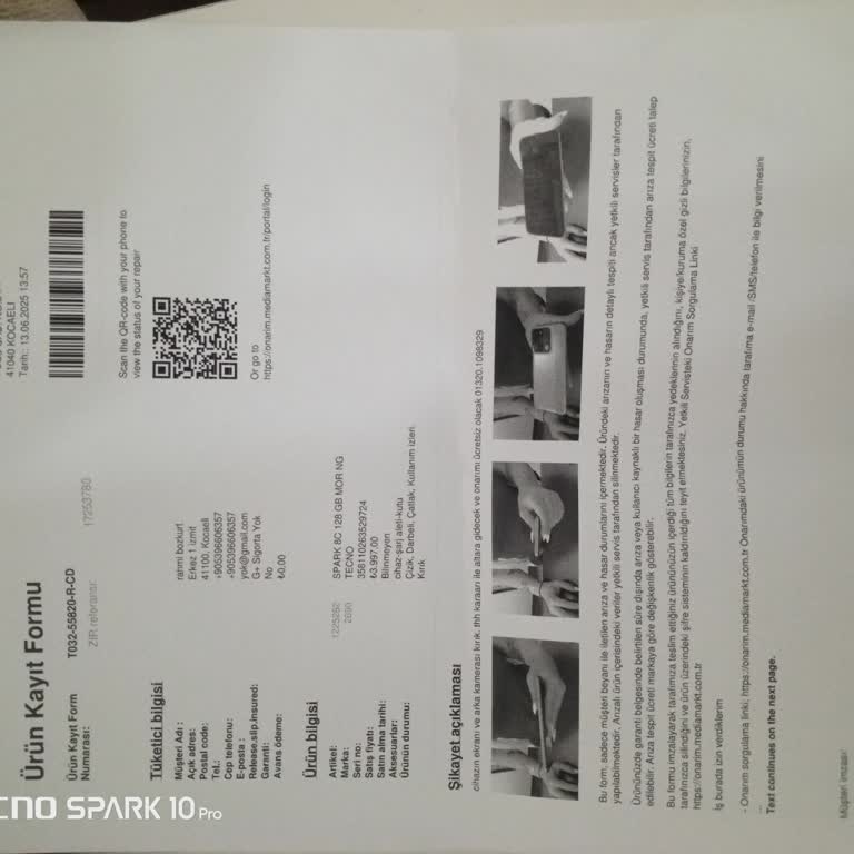 64 Gündür Tamir Edilmeyen Telefonum Ve Sürekli Değişen Kayıt Numaraları