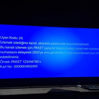 D-Smart Cihazında TRT 1 Maç Yayınlarının Şifrelenmesi Sorunu