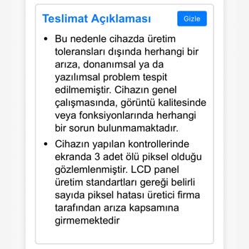 Asus Monitörde Ölü Piksel Sorunu Ve İade/Değişim Reddi
