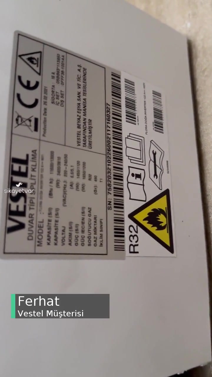 Vestel Klima 12 Aşırı Ses Yapıyor videonun kapak resmi