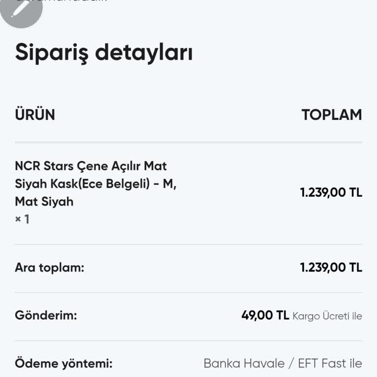 Tulpar Oto Yedek Parça Ürün Gönderilmedi