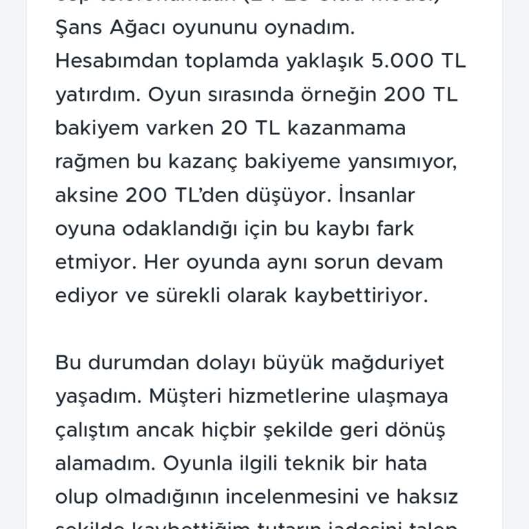 Milli Piyango Şans Ağacı Oyununda Bakiye Hatası Ve Kayıp Yaşanıyor