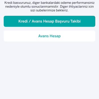 Avans Hesap Limiti Hazır Denmesine Rağmen Başvurum Reddedildi, Mağdur Oldum