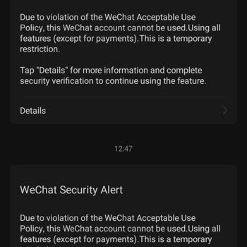 WeChat Restricted My Account From Sending Messages and Adding Friends