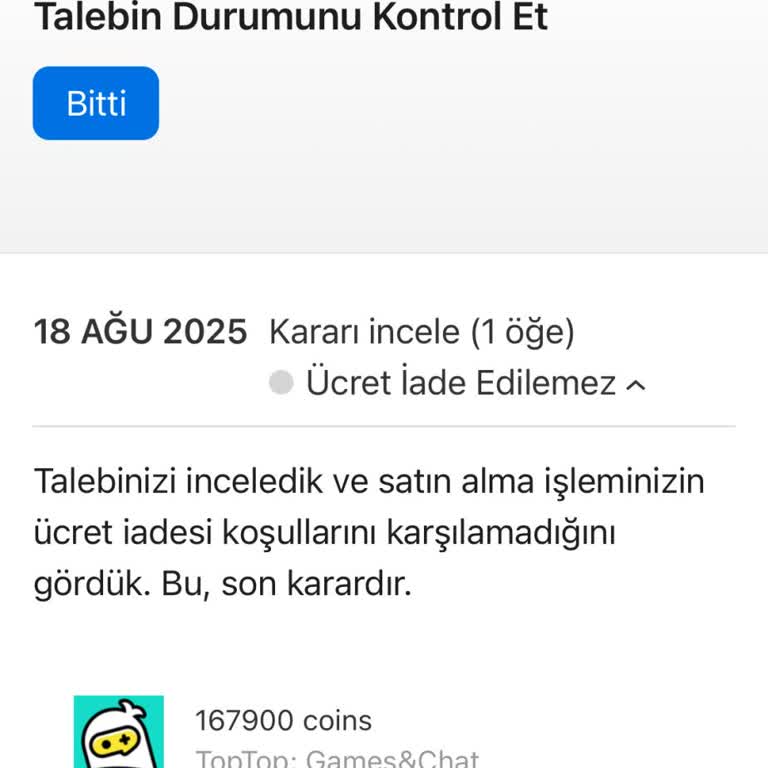 Apple Hesabımdan İzinsiz Uygulama Ödemeleri Ve İade Sorunu Mağduriyeti