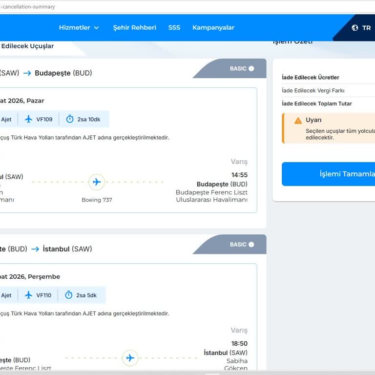 Ajet Promosyon Bilet İptalinde Beklenmedik Kesinti Ve Eksik İade Mağduriyeti