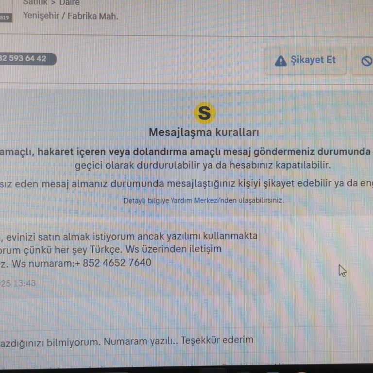 Şüpheli Mesajlar Nedeniyle Hesap Güvenliğimden Endişeliyim