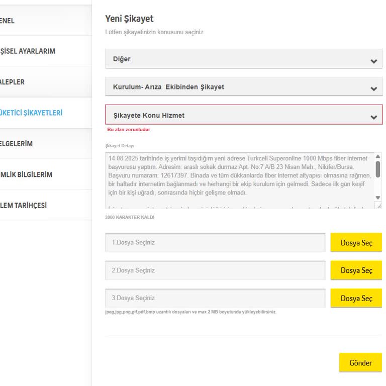 İş Yeri Taşındıktan Sonra Fiber İnternet Kurulumu Bir Haftadır Yapılmıyor, Maddi Kayıp Yaşıyorum