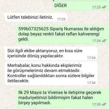 Yanlış Renk Gönderilen Şifonyer İçin Çözüm Bekliyorum
