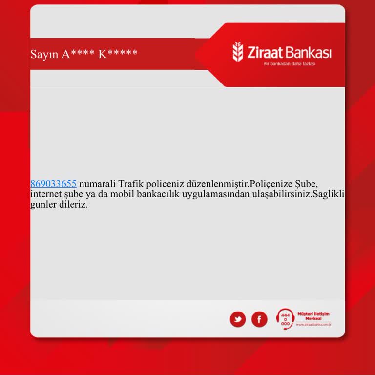 Ziraat Bankası Mobil Uygulamada Trafik Sigortası Taksitlendirme Sorunu