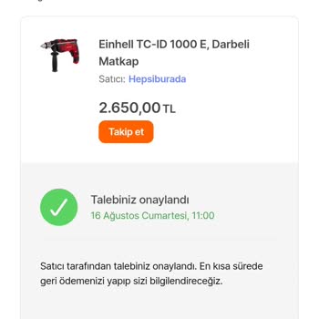 İade Edilen Ürün Geri Gönderildi, Ücret İadesi Yapılmadı