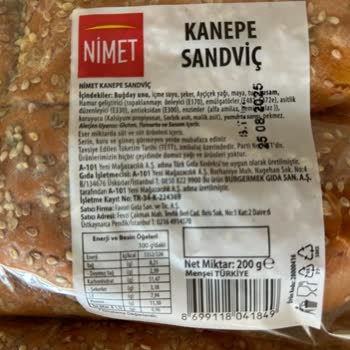 Son Kullanma Tarihi Geçmemiş Kanepe Sandviç Küflendi Açıklama Bekliyorum