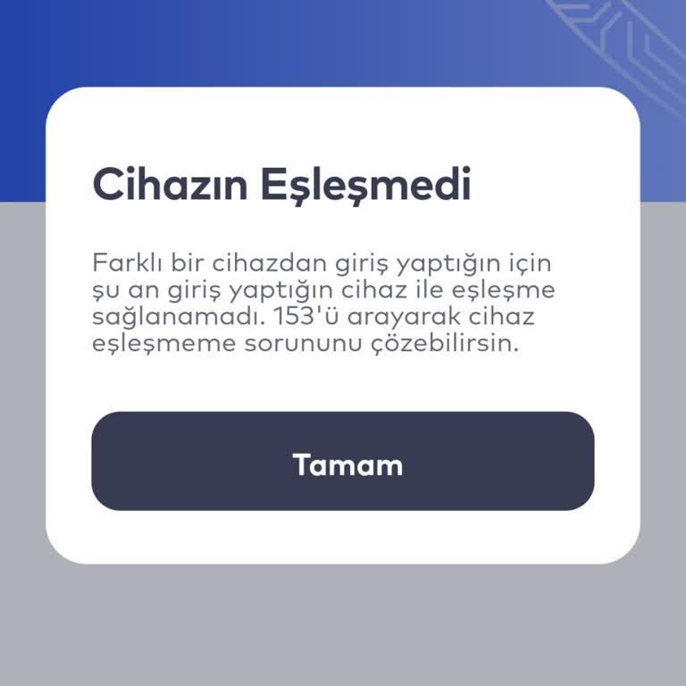 İstanbulkart Mobil Uygulamasında Cihaz Değişikliği Hatası Nedeniyle Giriş Yapılamıyor