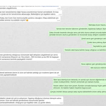 Karaca Bio Granit Steel Tencere Setinde Kabuk Kalkması Ve Paslanma Sorunu, Yetersiz Müşteri Hizmeti