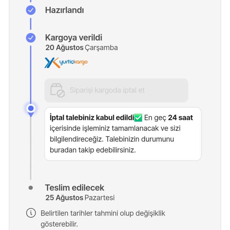 Yanlışlıkla İptal Edilen Kargo İçin Çözüm Sunulmuyor Müşteri Hizmetleri Yetersiz
