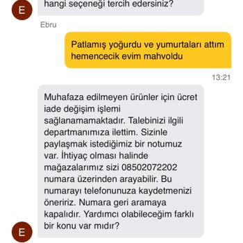Migros Hemen Siparişimde Hasarlı Ürünler Ve İade Sorunu Yaşadım