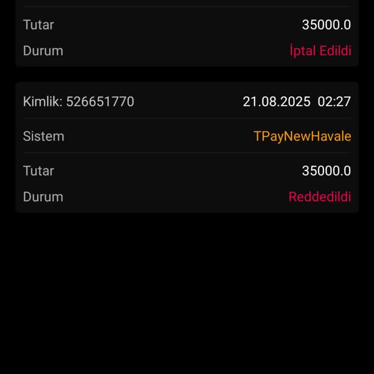 Ultrabet Hesabımdaki 35 Bin TL Çekim Talebim İptal Edildi Ve Bakiyem Silindi