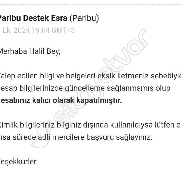 Paribu Hesabıma Erişemiyorum, Bakiyem Risk Altında Ve Çözüm Sunulmuyor