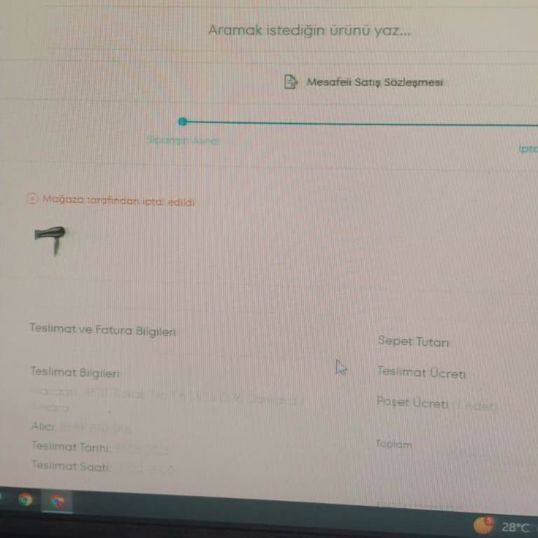 A101 Kapıda İptal Edilen Siparişimin Ücret İadesi Gecikti