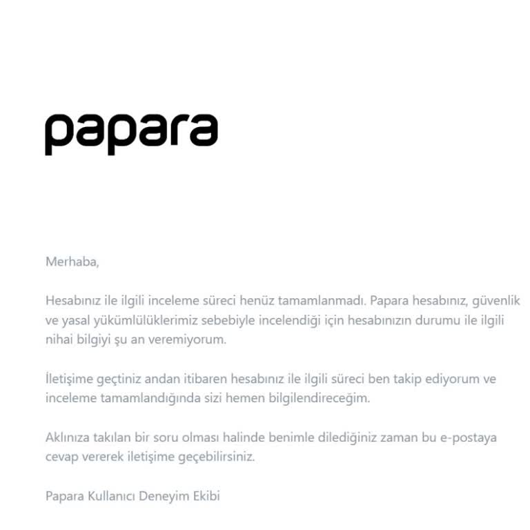 Papara Hesabımda 900 Bin TL'lik Mağduriyet Ve Çelişkili İnceleme Süreci