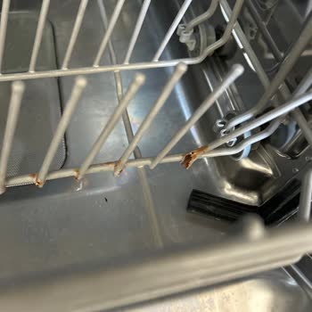 Franke Dishwasher Baskets Got Rusty And Broken Wires Create Health Risk