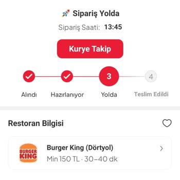 Soğuk Ve Geç Teslim Edilen Sipariş İçin Ücret İadesi Talebi