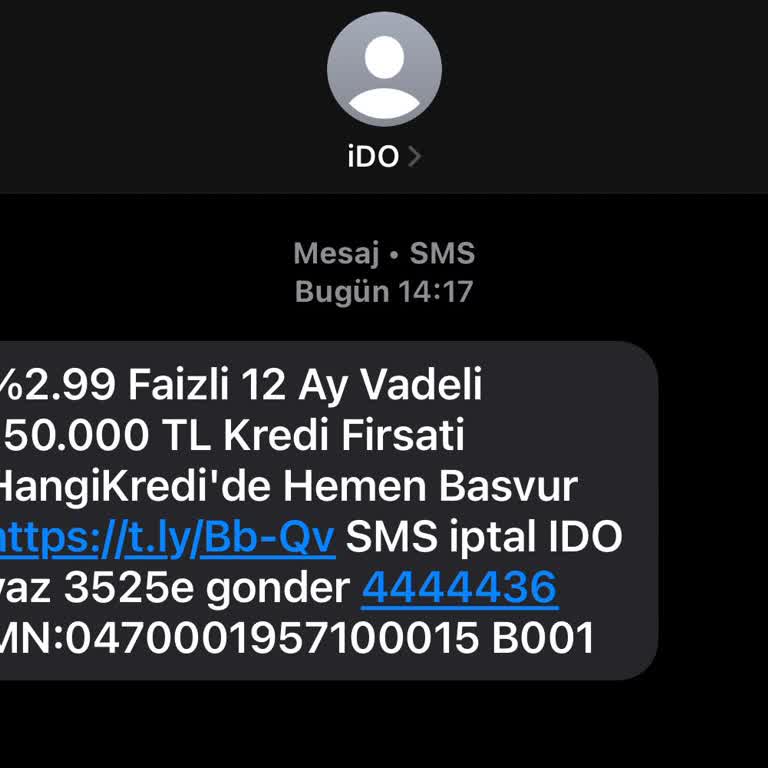 İzinsiz Gelen SMS Ve Reklam Bildirimlerinin Durdurulmasını Talep Ediyorum