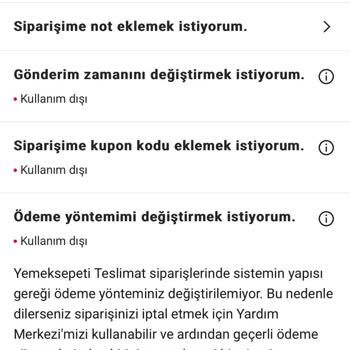 Sipariş İptali ve Destek Sürecinde Yaşanan Zorluklar Hakkında Şikayet