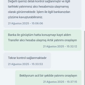 Havale İle Yatırdığım Para Hesabıma Geçmedi, Çelişkili Yanıtlar Alıyorum