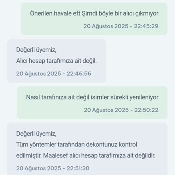 Havale İle Yatırdığım Para Hesabıma Geçmedi, Çelişkili Yanıtlar Alıyorum