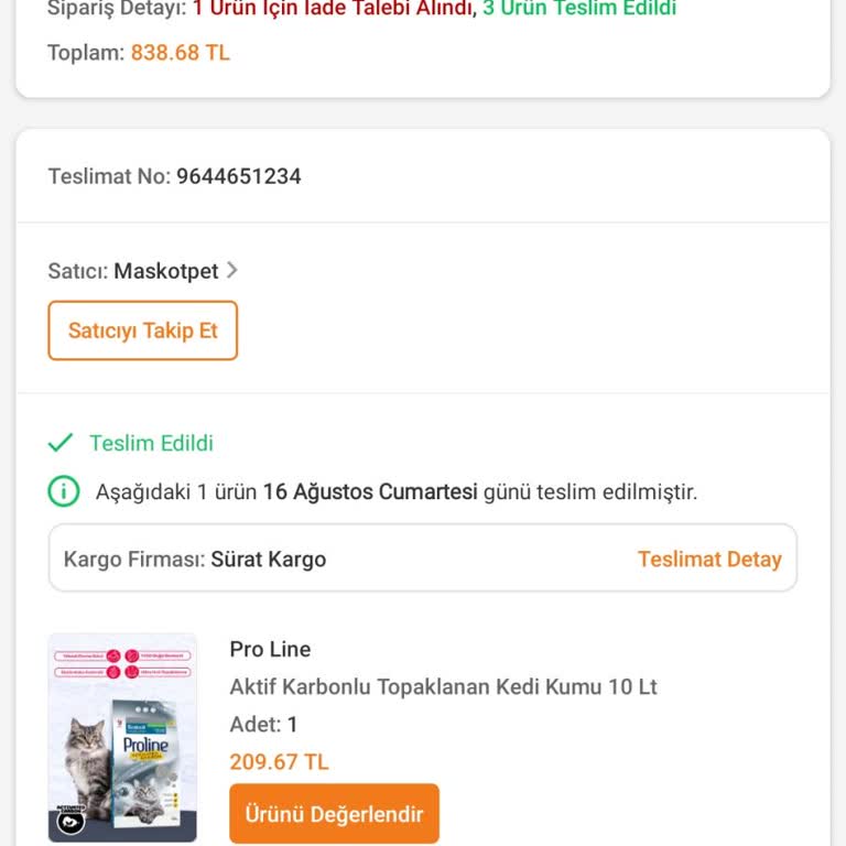 Eksik Teslimat Ve Saygısız Müşteri Hizmeti Nedeniyle Mağduriyet Yaşadım
